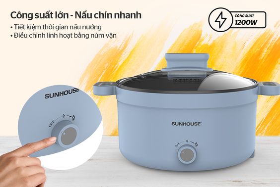 Nồi lẩu điện Sunhouse 3.5 lít SHD4528 - hình 4